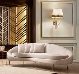 Atelier Del Sofa Sofá de 3 Plazas Eses Left - Beige
